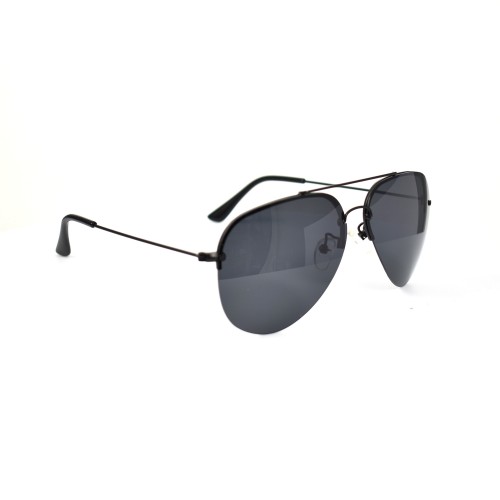 Vinn Black Aviator Polarized Sunglasses